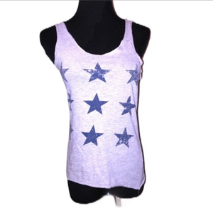 Stranded‎ Sleeveless Tank Top With Stars